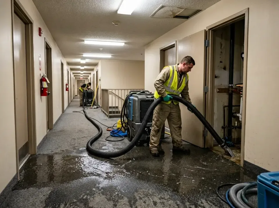 multi-unit-apartment-hallway-f-005 — frequently asked questions, Emergency Burst Pipe Water Extraction & Removal in Bear, DE